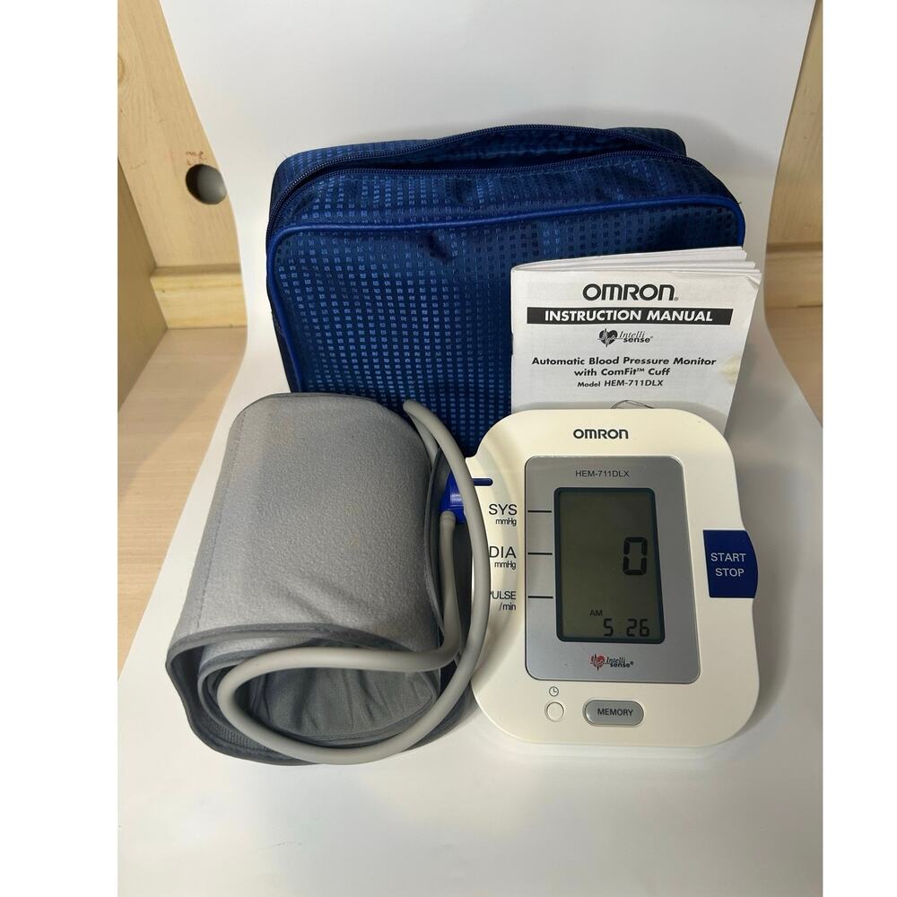 Omron Blood Pressure Monitor Upper Arm HEM-711DLX Automatic Digital Cuff Kit